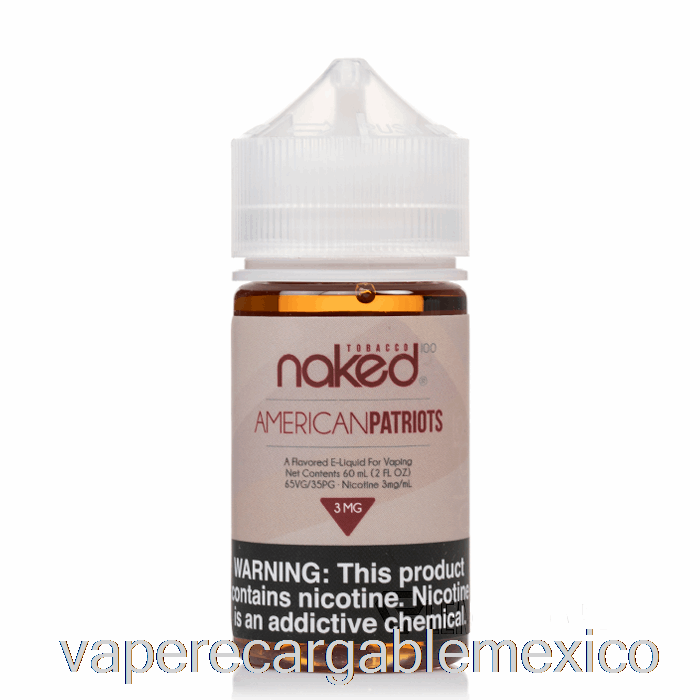 Vape Recargable American Patriots - Nude 100 Tabaco - 60ml 3mg